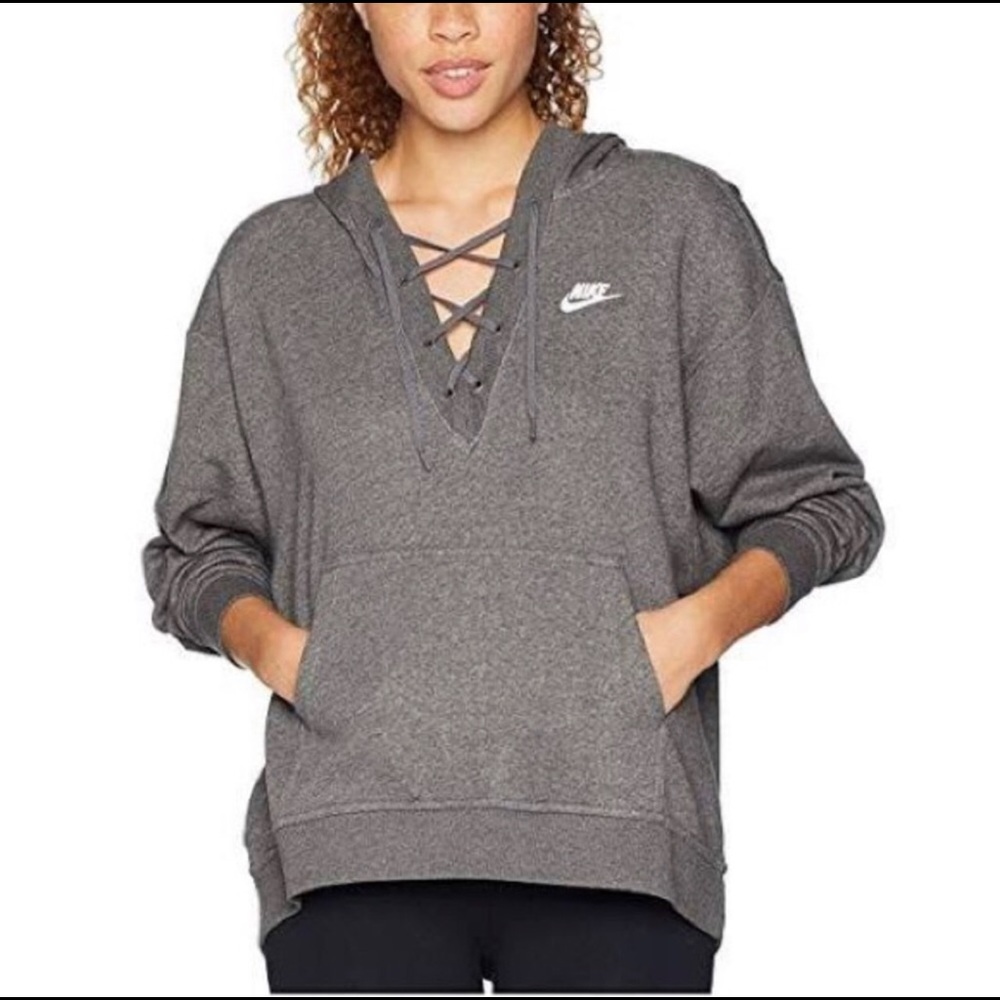 NIKE Rally Lace Up Hoodie
